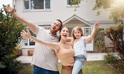 Con un mutuo ipotecario, questa famiglia ha appena acquistato la sua casa