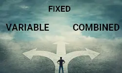 Choose between a fixed rate, a variable rate, or a mixed rate for your mortgage.